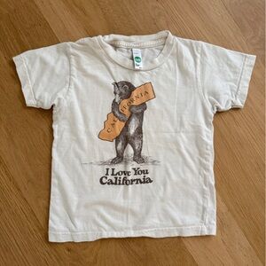 American Apparel Cream California Bear Tee